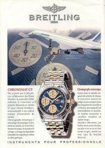 Publicité pour les montres Breitling