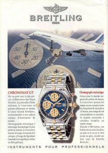 Publicit pour les montres Breitling