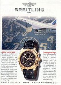 Publicit pour les montres Breitling