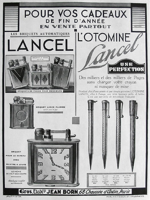 Publicité pour les montres ,Lancel
