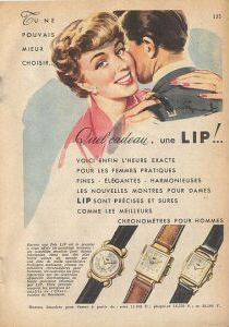 Publicité pour les montres Lip