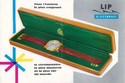 Publicit pour les montres Lip