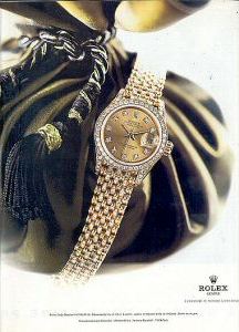 Publicit pour les montres Rolex