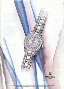 Publicit pour les montres Rolex