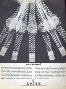 Publicit pour les montres Rolex