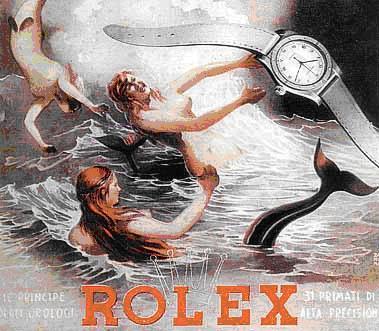 Publicit pour les montres Rolex